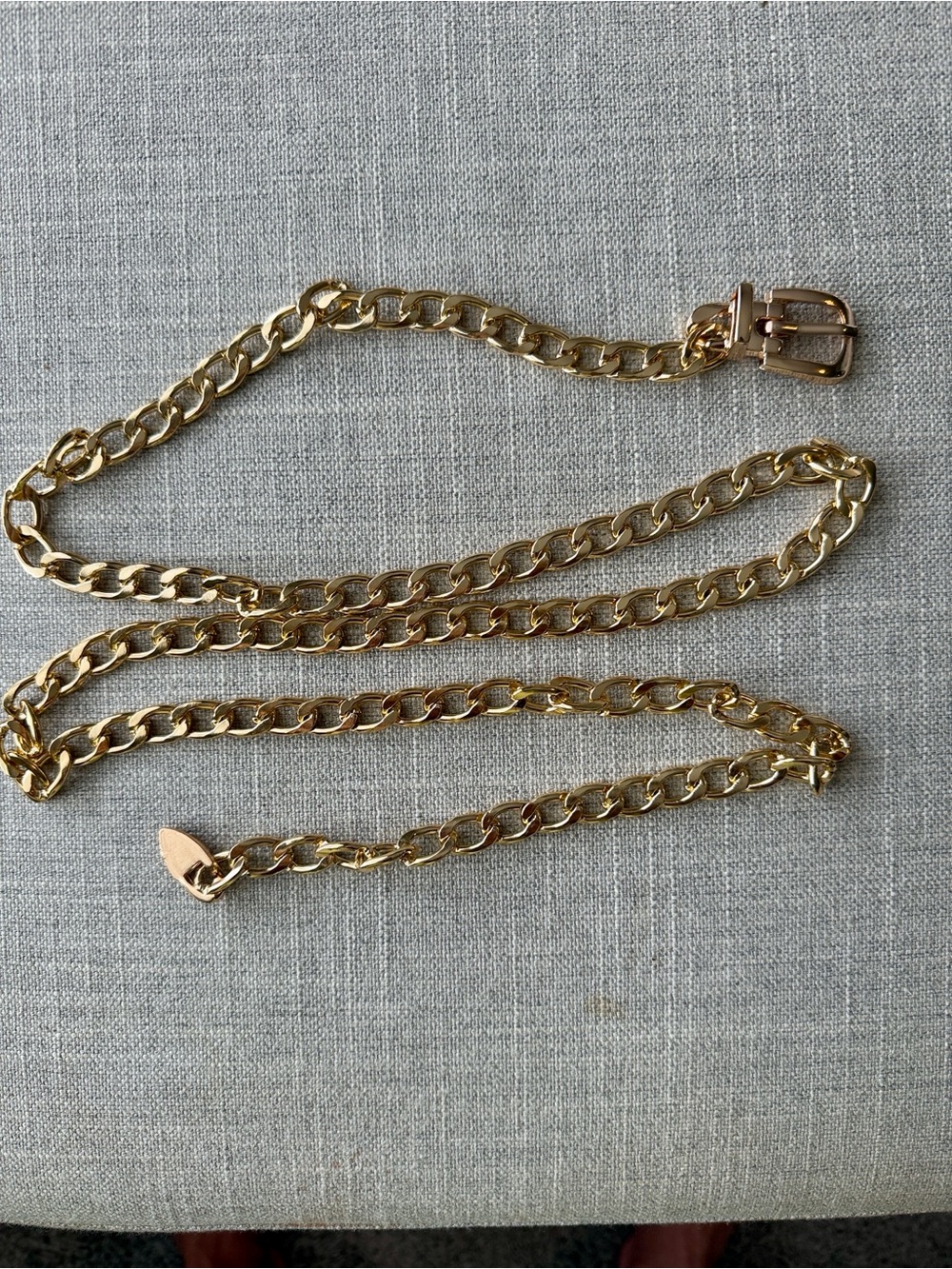 NWOT- Gold Tone light weight Chain Belt with Buckle